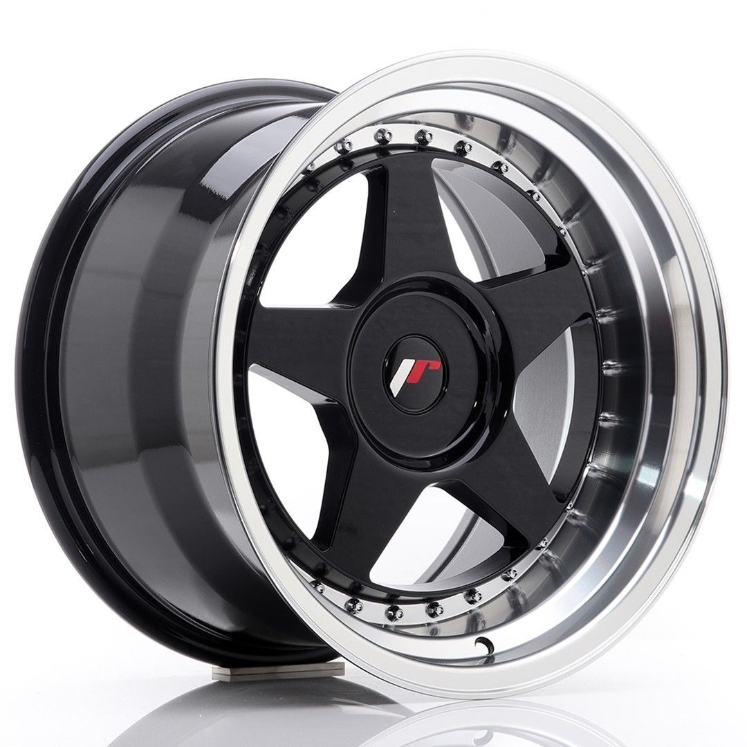 Image of JR-Wheels JR6 Velgen 17 Inch 10J ET20 Custom PCD Gloss Black