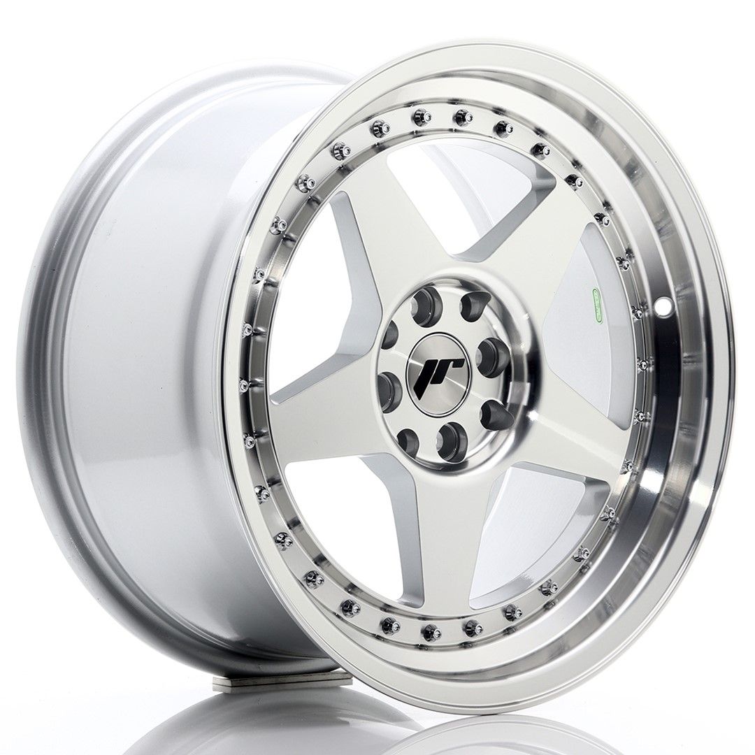 Image of JR-Wheels JR6 Velgen 17 Inch 9J ET25 5x114.3,5x120 Silver Machined Face