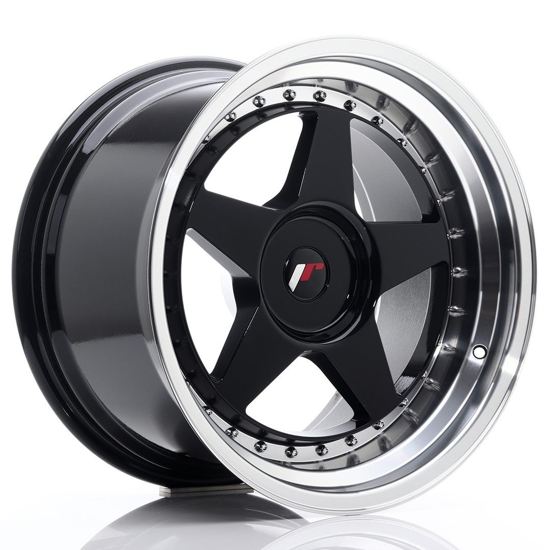 Image of JR-Wheels JR6 Velgen 18 Inch 10.5J ET0-25 Custom PCD Gloss Black