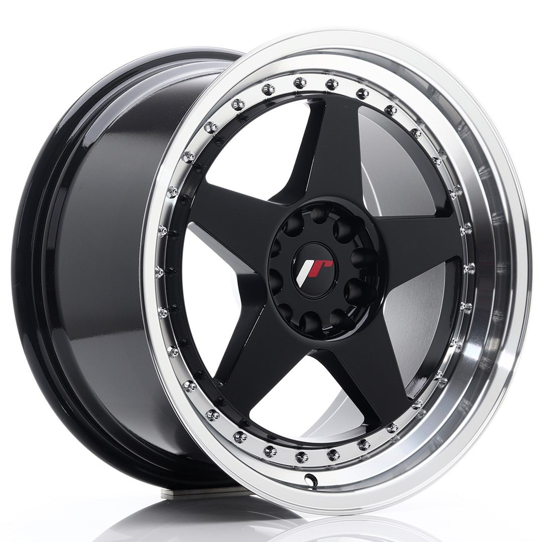 Image of JR-Wheels JR6 Velgen 18 Inch 9.5J ET22 5x114.3,5x120 Gloss Black