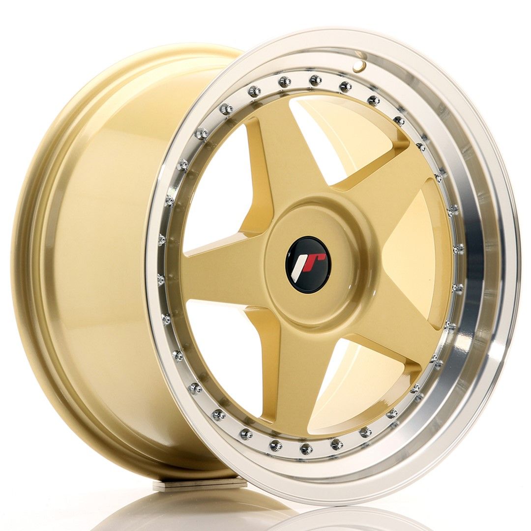 Image of JR-Wheels JR6 Velgen 18 Inch 9.5J ET20-40 Custom PCD Gold Machined