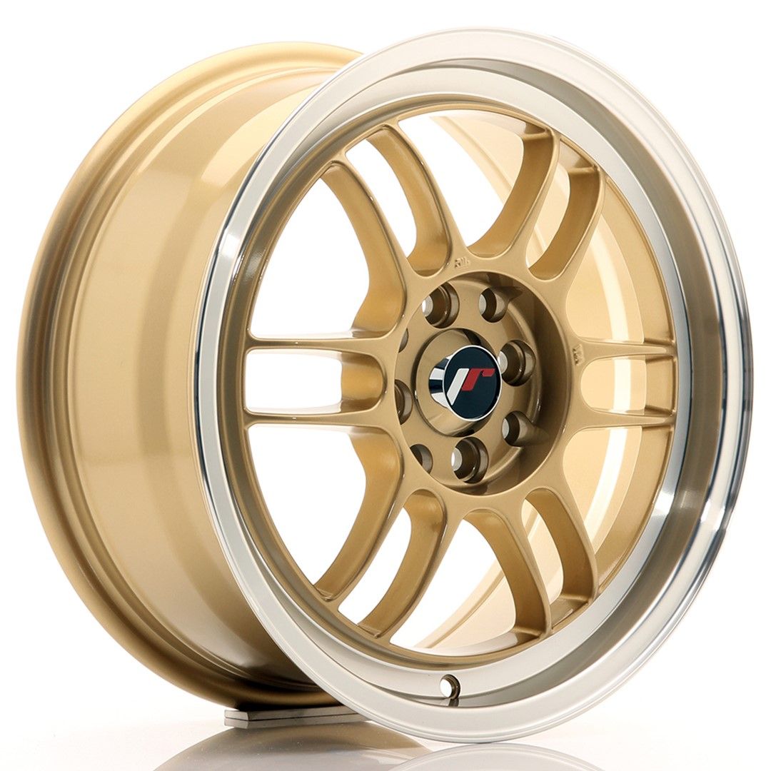 Image of JR-Wheels JR7 Velgen 16 Inch 7J ET38 4x100,4x114.3 Gold Machined Lip