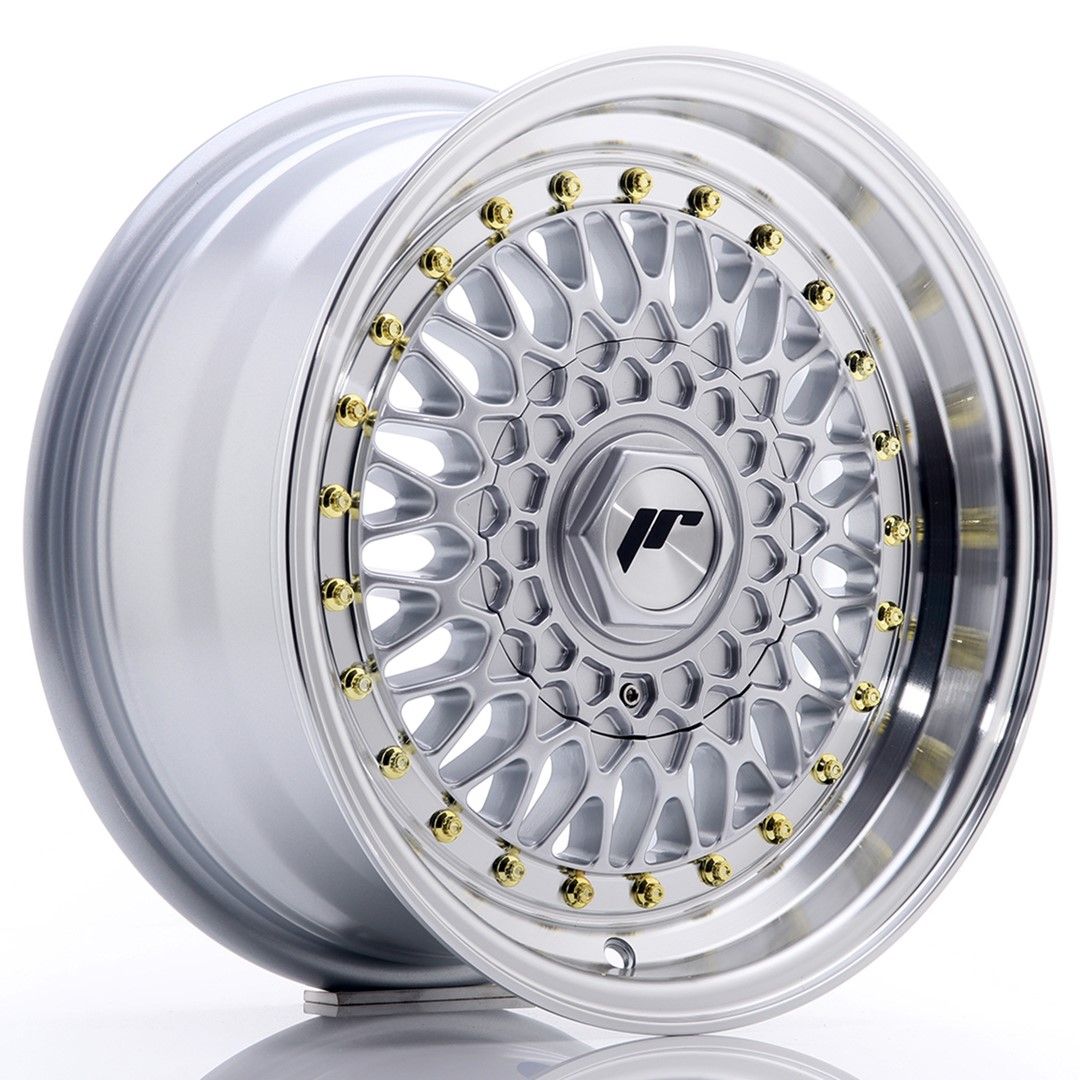 Image of JR-Wheels JR9 Velgen 15 Inch 7J ET20 Custom PCD Silver Machined Lip