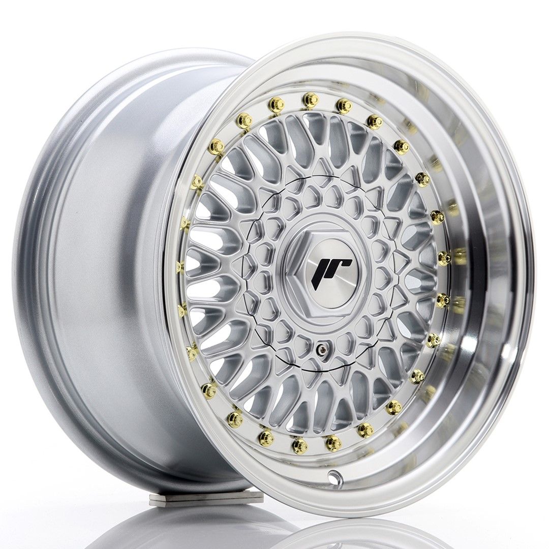 Image of JR-Wheels JR9 Velgen 15 Inch 8J ET20 4x100,4x108 Silver Machined Lip