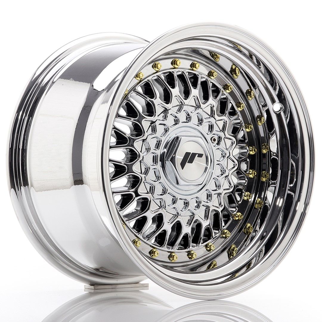 Image of JR-Wheels JR9 Velgen 15 Inch 9J ET10 4x100,4x108 Chrome