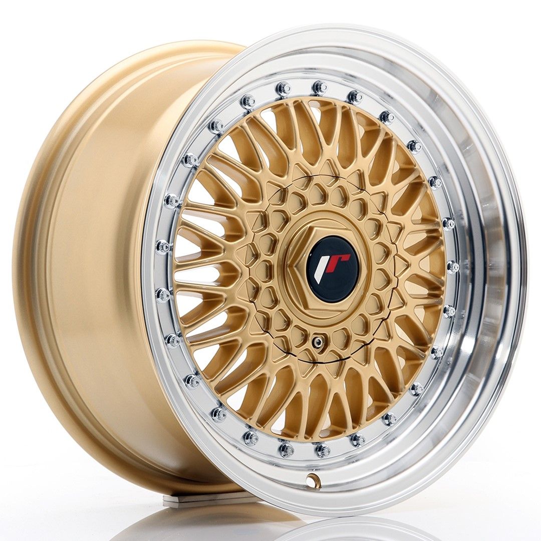 Image of JR-Wheels JR9 Velgen 16 Inch 7.5J ET25 4x100,4x108 Gold Machined Lip