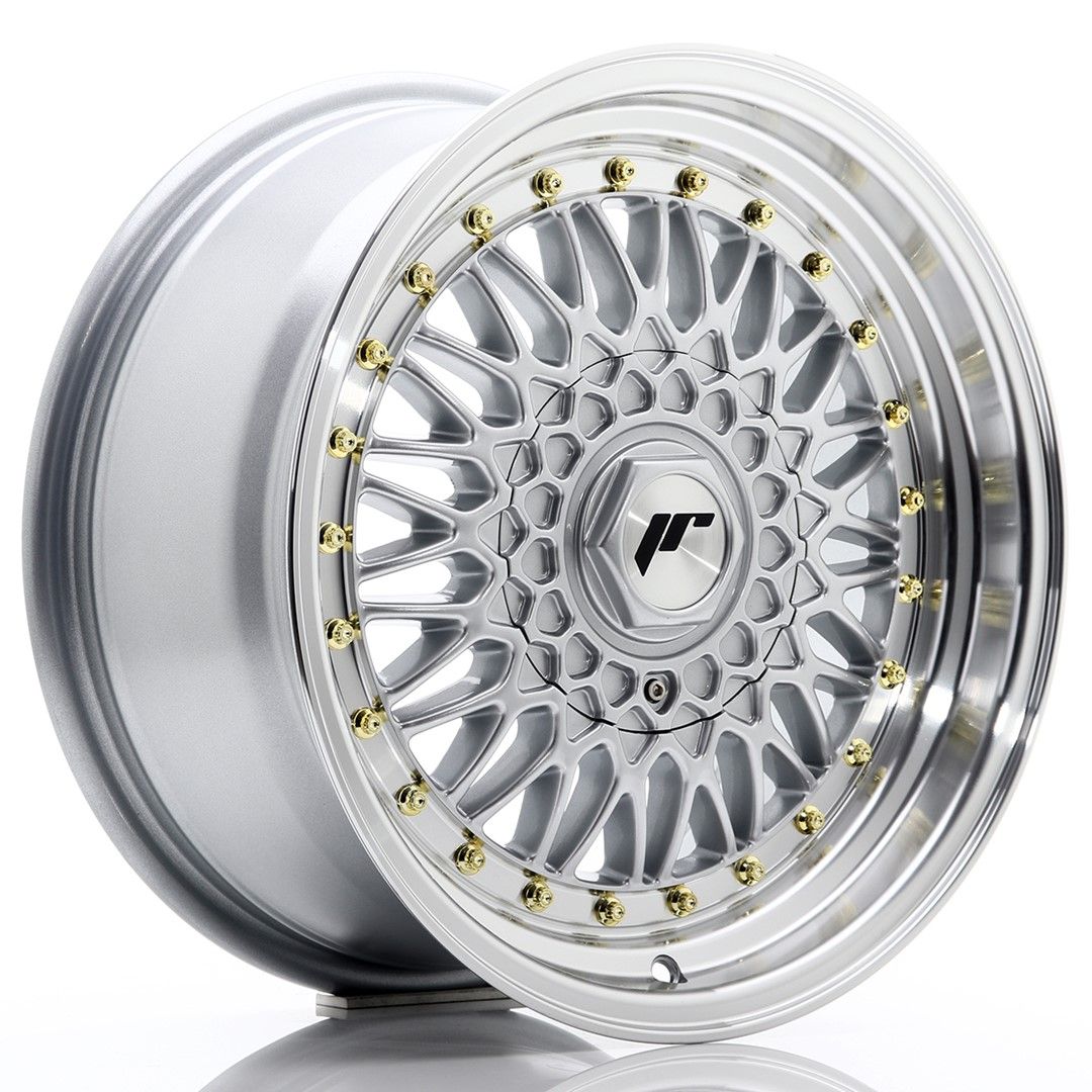 Image of JR-Wheels JR9 Velgen 16 Inch 7.5J ET25 Custom PCD Silver Machined Lip