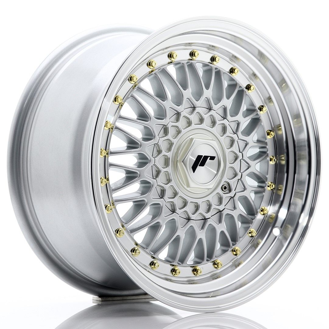 Image of JR-Wheels JR9 Velgen 16 Inch 8J ET25 5x100,5x114.3 Silver Machined Lip