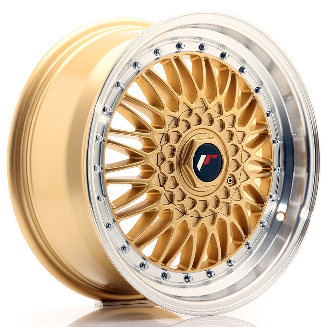 Image of JR-Wheels JR9 Velgen 17 Inch 7.5J ET35 4x100,4x114.3 Gold Machined Lip