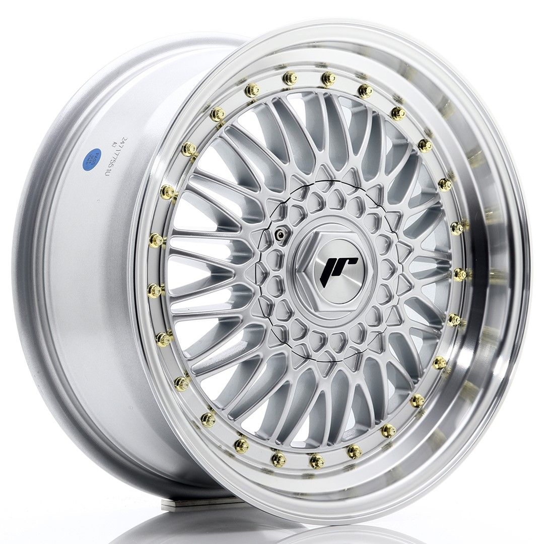Image of JR-Wheels JR9 Velgen 17 Inch 7.5J ET20-35 Custom PCD Silver Machined Lip