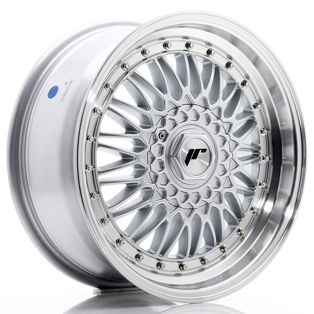 Image of JR-Wheels JR9 Velgen 17 Inch 7.5J ET20-35 Custom PCD Silver Machined Lip