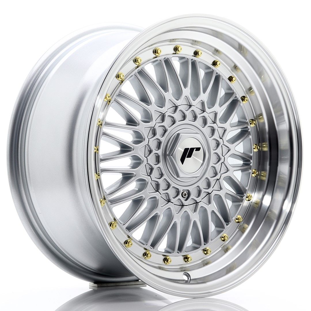Image of JR-Wheels JR9 Velgen 17 Inch 8.5J ET20-35 Custom PCD Silver Machined Lip