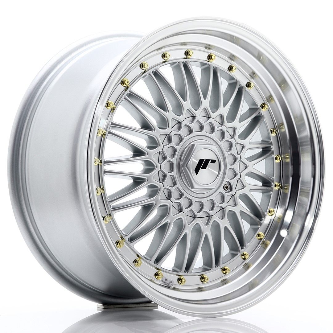 Image of JR-Wheels JR9 Velgen 18 Inch 9J ET20-40 Custom PCD Silver Machined Lip