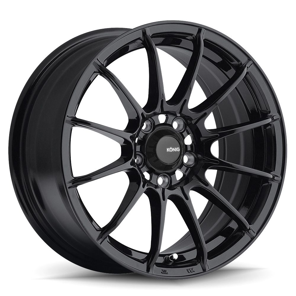 Image of König Dial In Velgen 15 Inch 8J ET25 4x100 Gloss Black