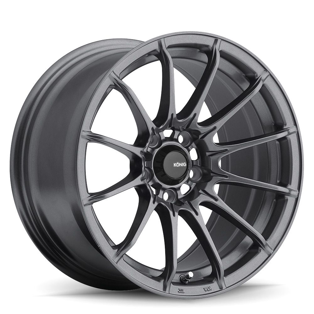 Image of König Dial In Velgen 15 Inch 8J ET25 4x100 Flow Form Flat Grey