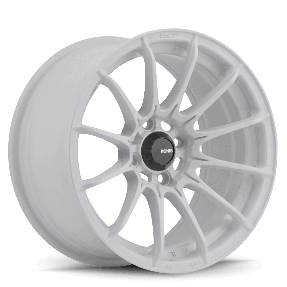 Image of König Dial In Velgen 15 Inch 7J ET35 4x100 Flow Form Gloss White
