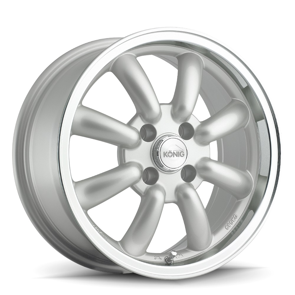 Image of König Rewind Velgen 15 Inch 7J ET40 4x100 Gegoten Silver