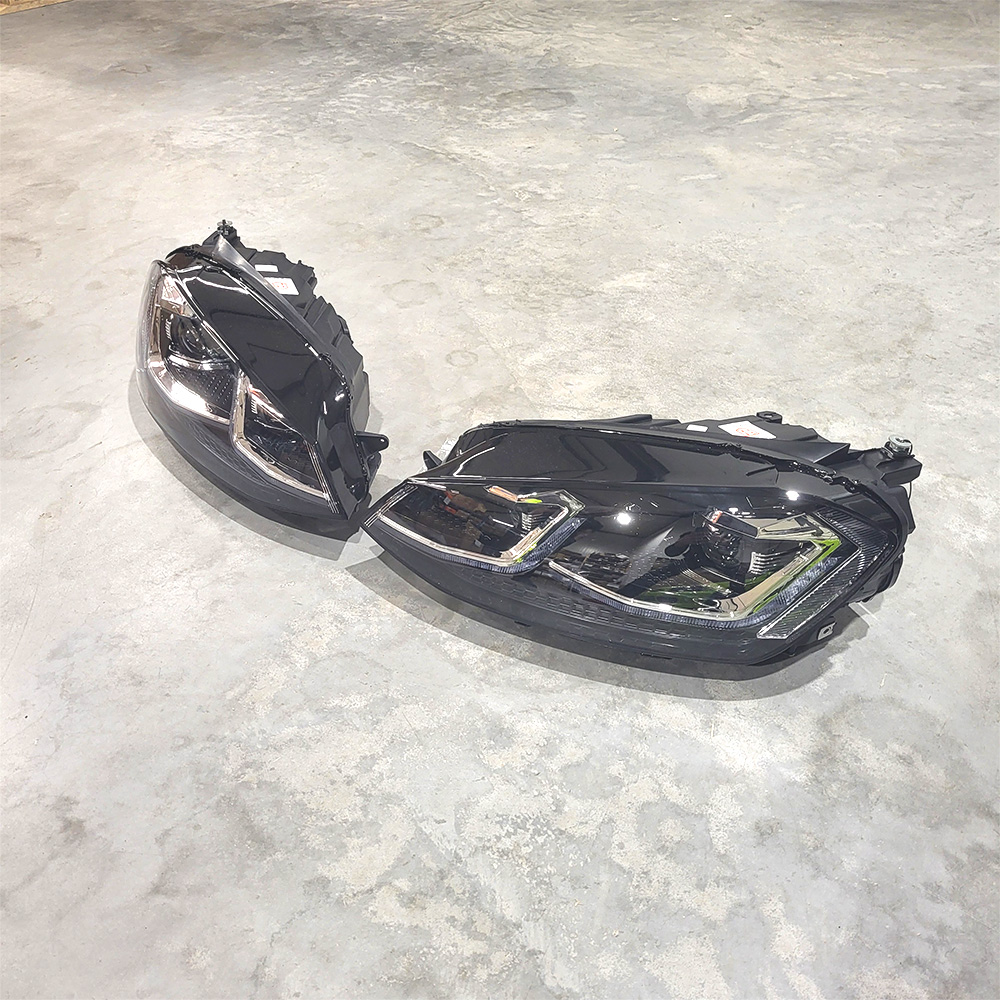 Image of SK-Import Koplampen 7.5 Style TWEEDE KANS Black Housing Volkswagen Golf Pre Facelift