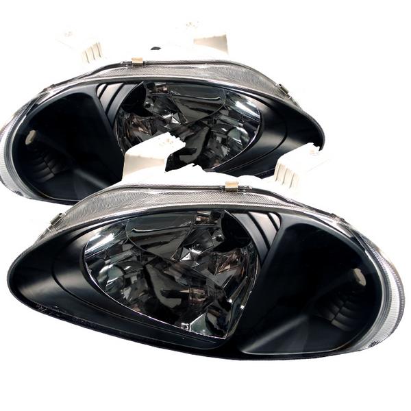 Image of Spring Koplampen JDM Style Black Housing Honda Del Sol