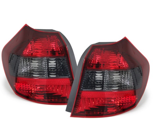 Image of TYC Achterlichten Rood Glas Smoke Glas BMW 1 Serie