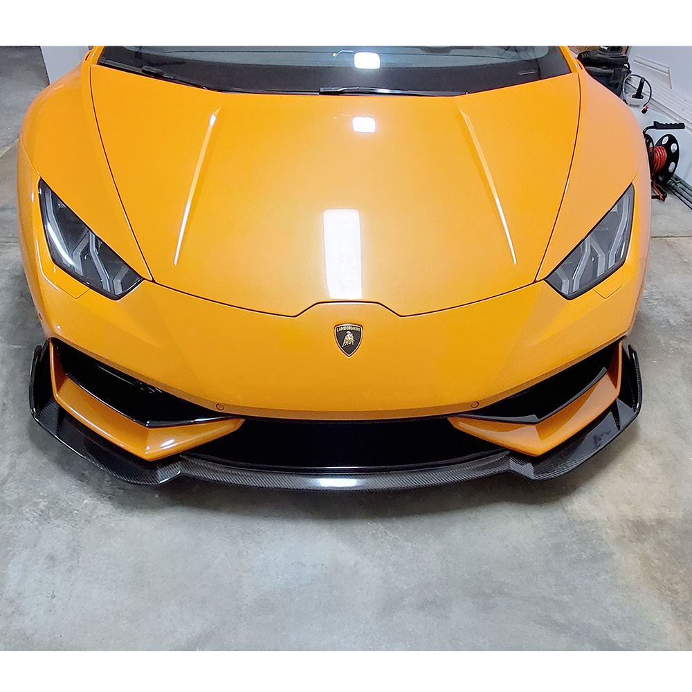 Image of CarbonWorks Voor Bumper Lip RZ Style Carbon Lamborghini Huracan