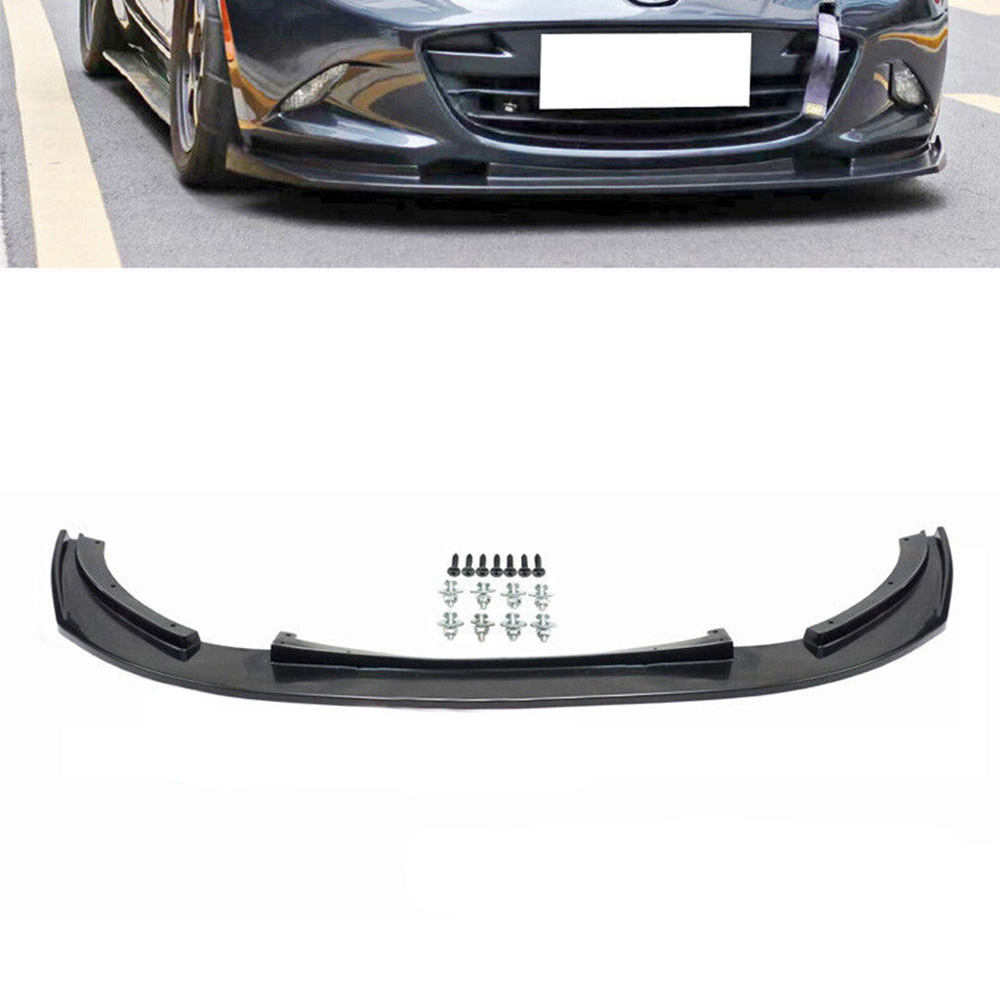 Image of PU Design Voor Bumper Lip B Style Zwart Polyurethane Mazda MX-5
