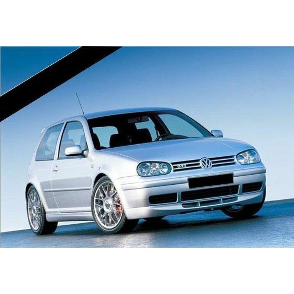Image of Maxton Voor Bumper Lip 25'TH Anniversary Style Zwart ABS Plastic Volkswagen Golf