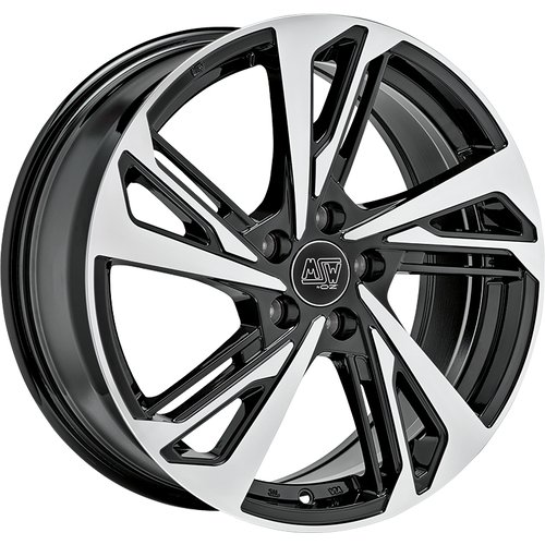 Image of MSW MSW 60 Velgen 17 Inch 7J ET42 5x108 Gloss Black/Polished