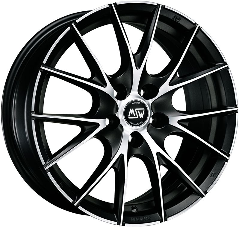 Image of MSW MSW 25 Velgen 18 Inch 9J ET45 5x112 Black Machined