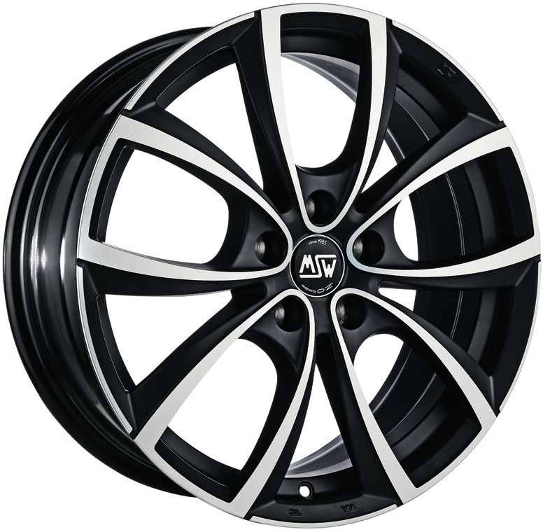 Image of MSW MSW 27 Velgen 17 Inch 7.5J ET29 5x120 Flat Dark Titanium Machined