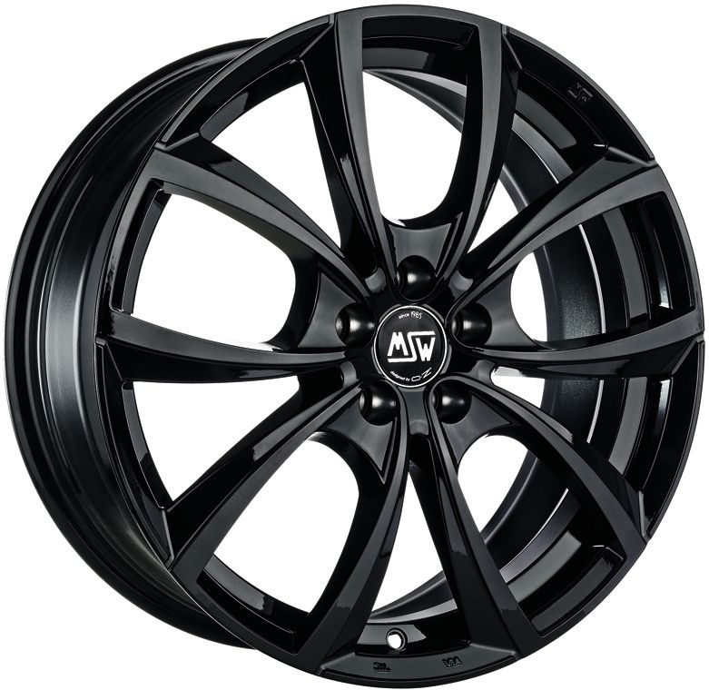 Image of MSW MSW 27 Velgen 17 Inch 7.5J ET35 5x100 Gloss Black