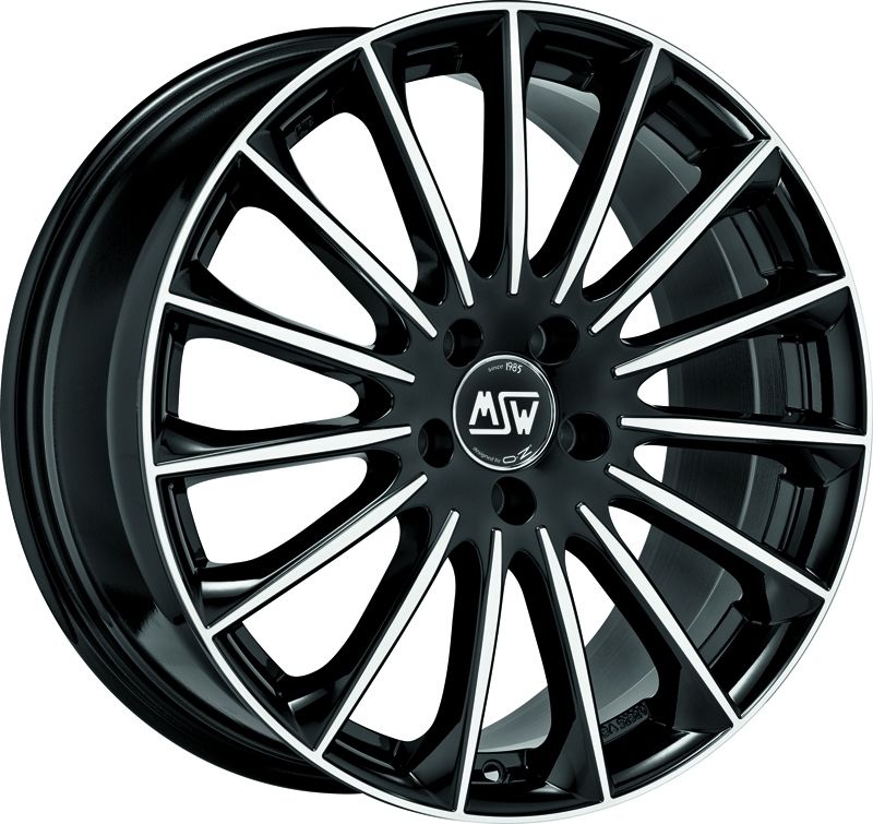 Image of MSW MSW 30 Velgen 19 Inch 9.5J ET22 5x112 Gloss Black Machined