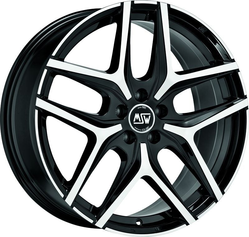 Image of MSW MSW 40 Velgen 20 Inch 8.5J ET35 5x112 Gloss Black Machined