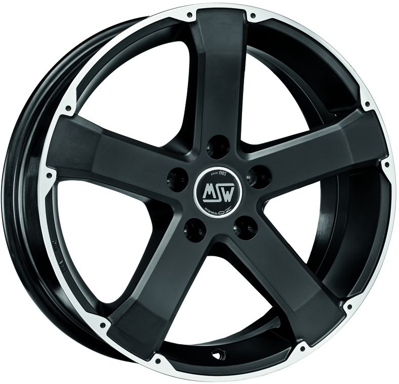 Image of MSW MSW 45 Velgen 17 Inch 8J ET35 5x114.3 Flat Black Machined
