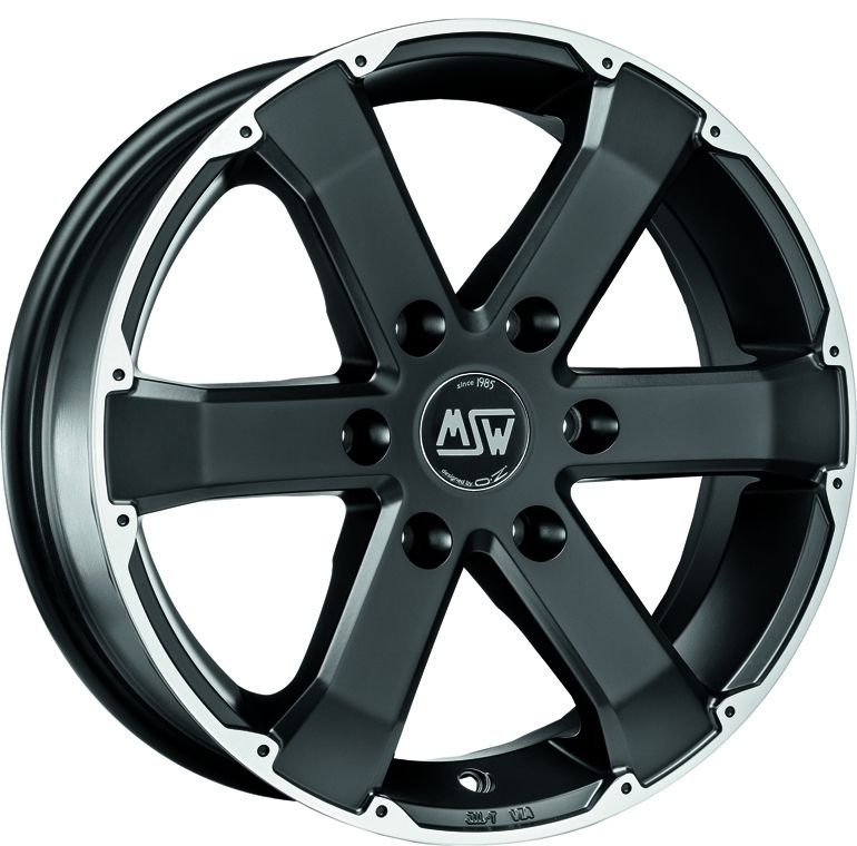 Image of MSW MSW 46 Velgen 17 Inch 7.5J ET30 6x114.3 Flat Black Machined