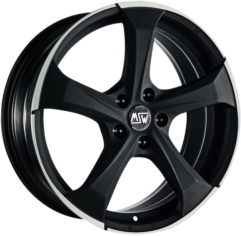 Image of MSW MSW 47 Velgen 18 Inch 8J ET35 5x114.3 Flat Dark Titanium Machined