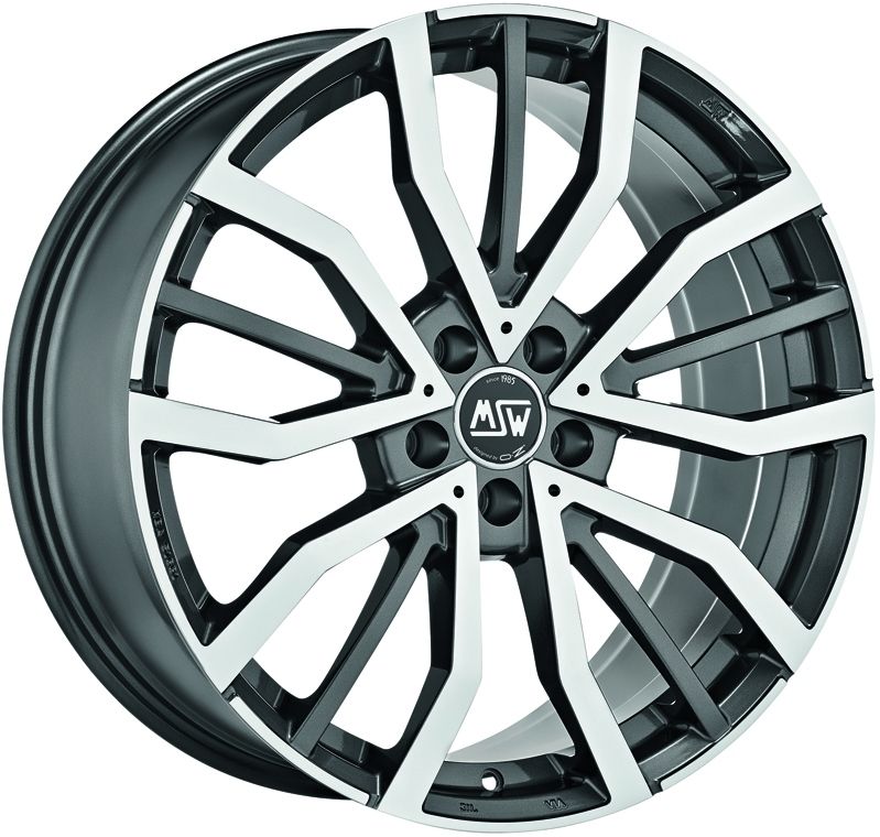 Image of MSW MSW 49 Velgen 19 Inch 8J ET45 5x114.3 Gloss Gun Metal Machined