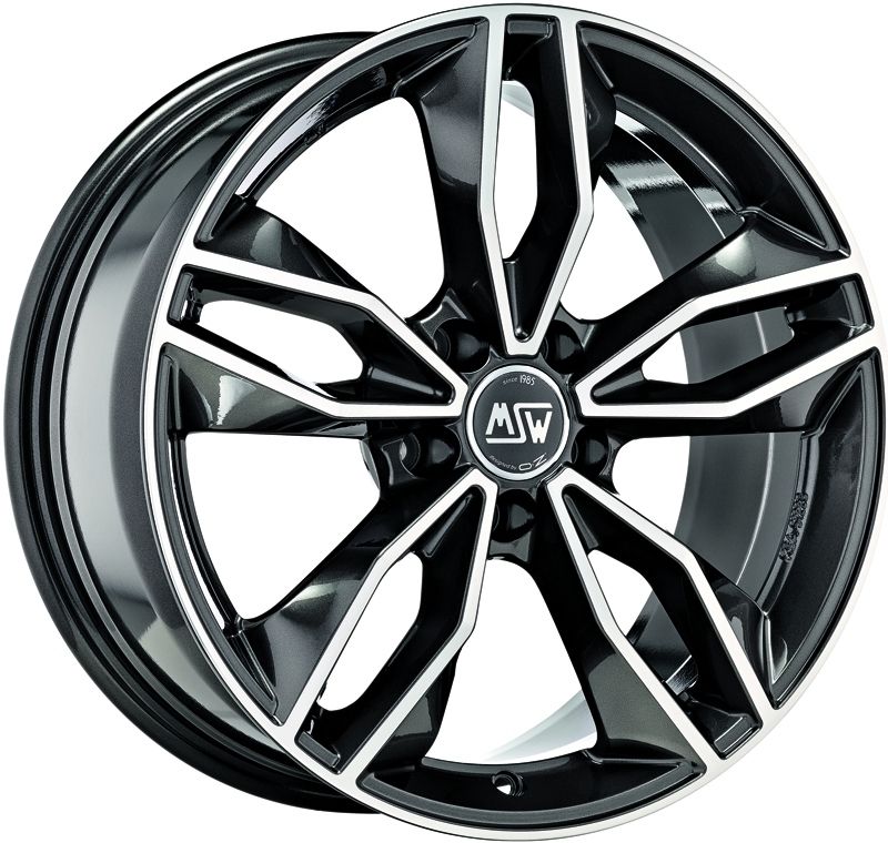 Image of MSW MSW 71 Velgen 18 Inch 8J ET50 5x108 Gloss Dark Grey Machined