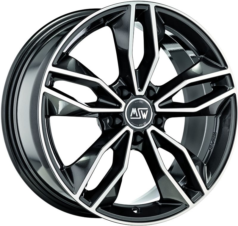Image of MSW MSW 71 Velgen 19 Inch 8.5J ET29 5x120 Gloss Dark Grey Machined