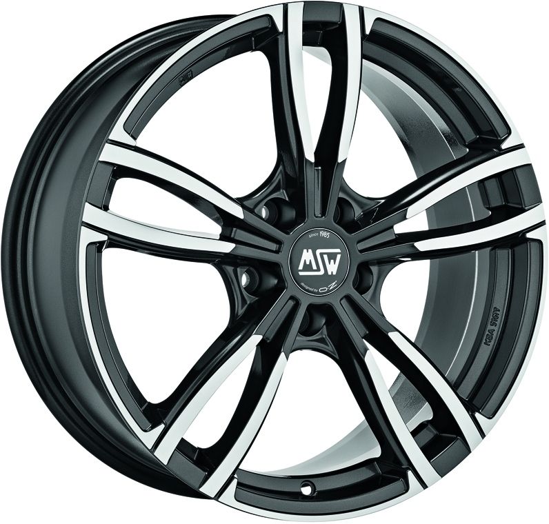 Image of MSW MSW 73 Velgen 19 Inch 8J ET35 5x112 Gloss Dark Grey Machined