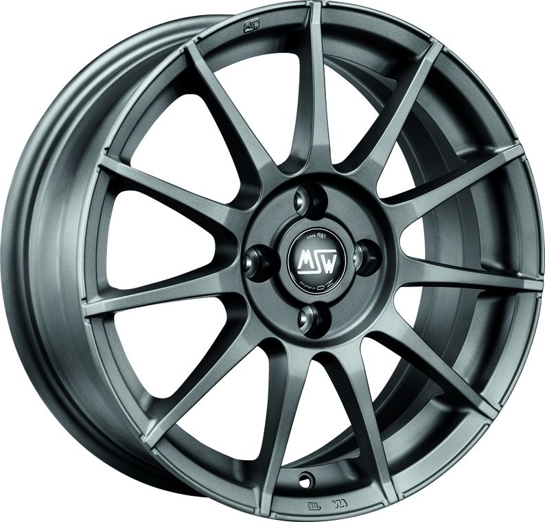Image of MSW MSW 85 Velgen 15 Inch 6J ET38 5x114.3 Flat Gun Metal