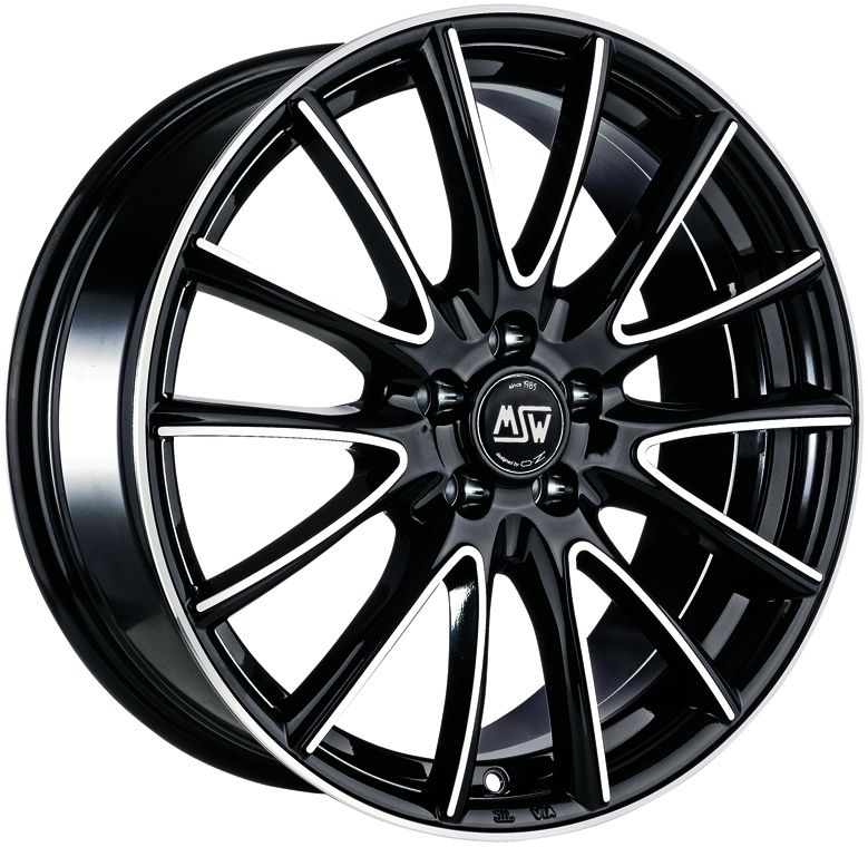 Image of MSW MSW 86 Velgen 16 Inch 6.5J ET37 4x100 Gloss Black Machined