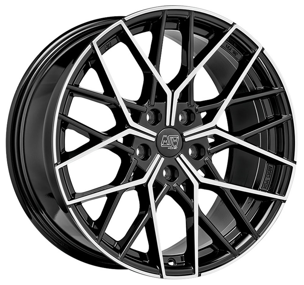 Image of MSW MSW 74 Velgen 19 Inch 8.5J ET47 5x120 Gloss Black Machined