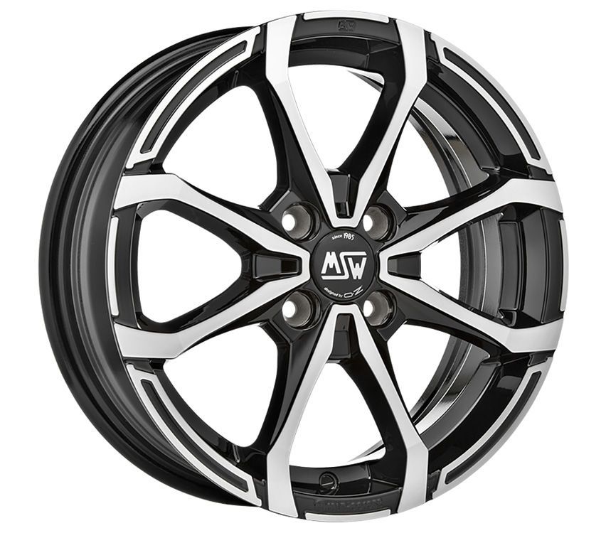 Image of MSW MSW X4 Velgen 15 Inch 5J ET32 4x100 Gloss Black Machined