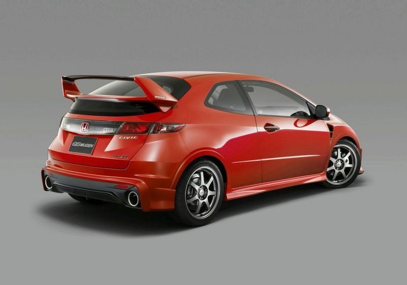 Image of SK-Import Achter Bumper Mugen Style Zwart Polyester Honda Civic
