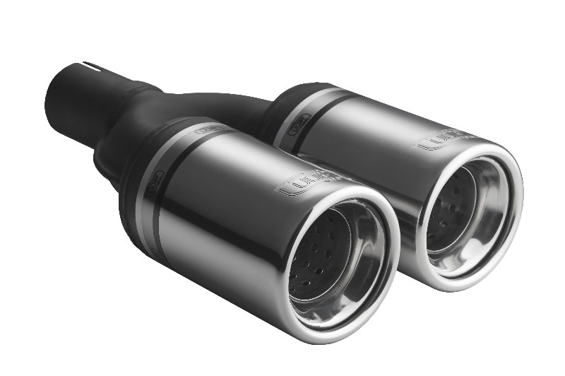 Image of Ulter Sport Uitlaat Sierstuk Dual Tip Roestvrij Staal