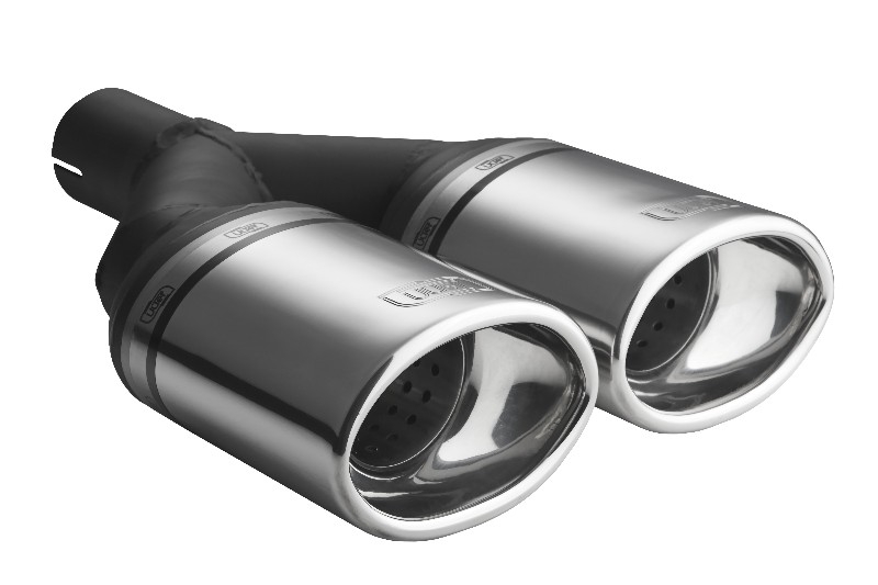 Image of Ulter Sport Uitlaat Sierstuk Dual Tip Roestvrij Staal
