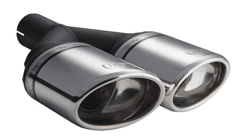 Image of Ulter Sport Uitlaat Sierstuk Dual Tip Roestvrij Staal