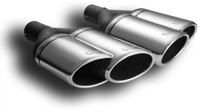 Image of Ulter Sport Uitlaat Sierstuk Dual Tip Roestvrij Staal