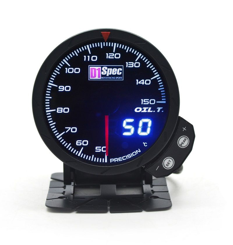 Image of D1 Spec Meter Version 3 Zwart 60mm Olietemperatuur